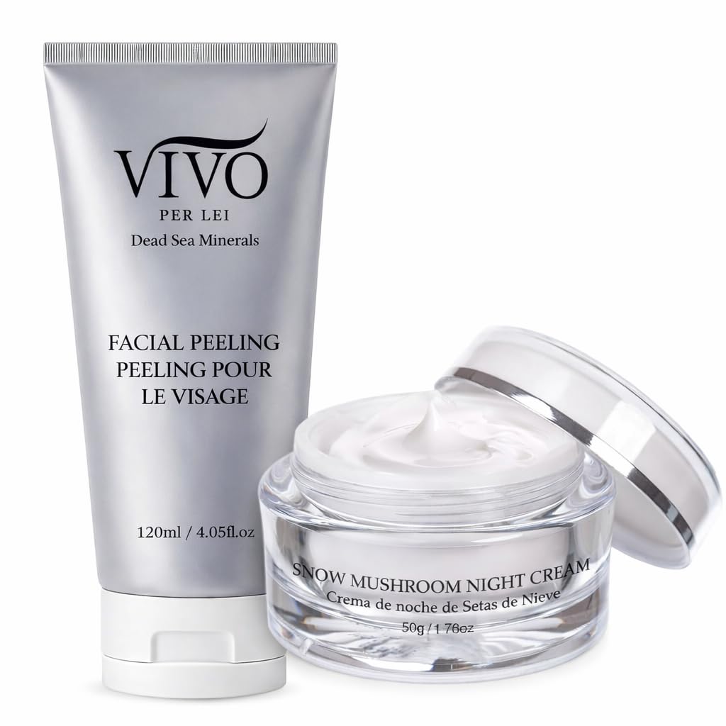 Vivo Per Lei Exfoliate & Restore Bundle – Facial Peeling Gel + Snow Mushroom