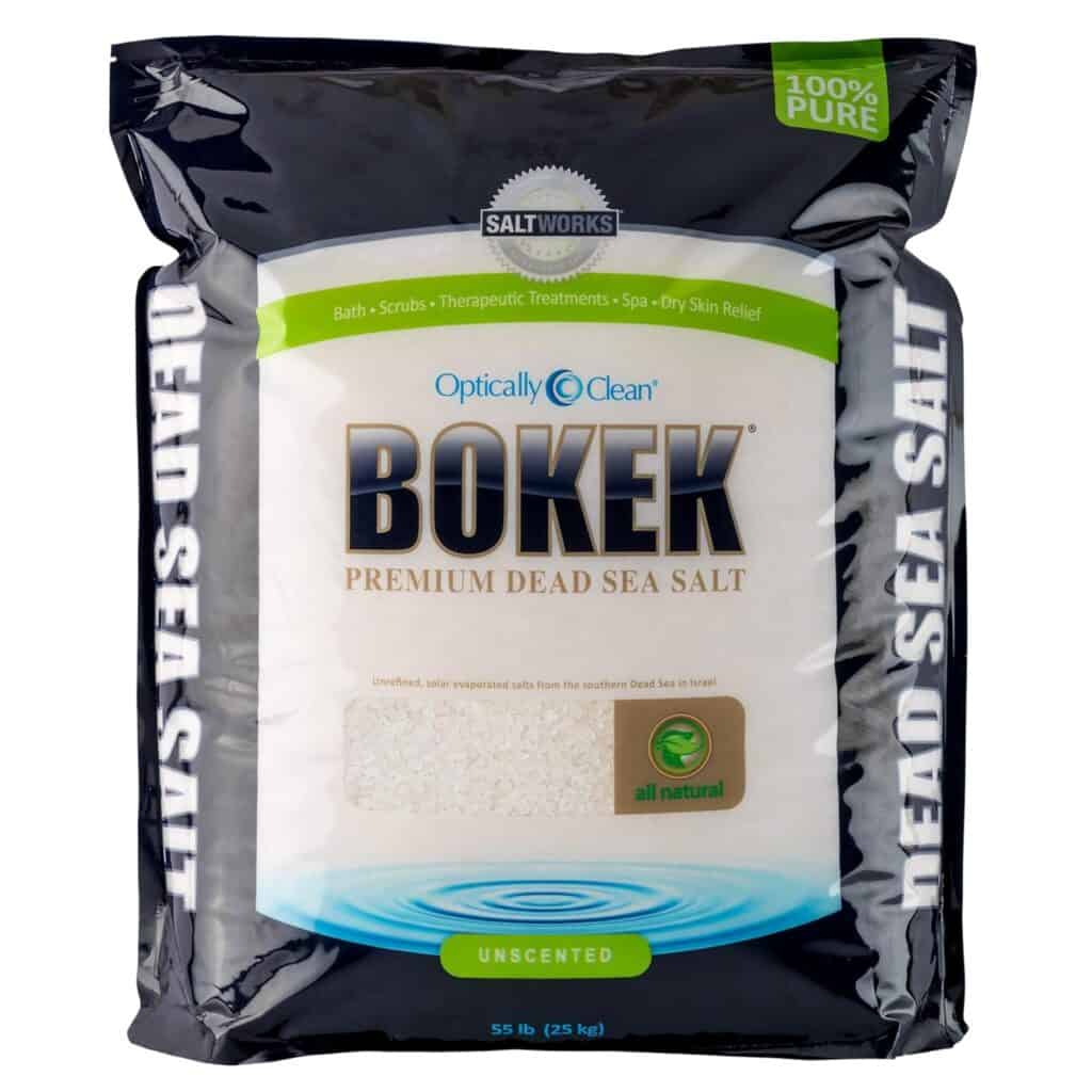 SaltWorks Bokek Dead Sea Bath Salt, Unscented